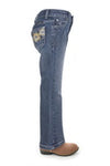 PURE WESTERN GIRLS BOOTCUT JEANS AMY RETRO BLUE [SZ:12]