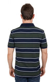 PURE WESTERN MENS SS CARL POLO NAVY GREEN [SZ:S]