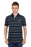 PURE WESTERN MENS SS CARL POLO NAVY GREEN [SZ:S]