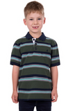 THOMAS COOK BOYS AXEL 1PKT SS POLO DARK GREEN/NAVY [SZ:6]