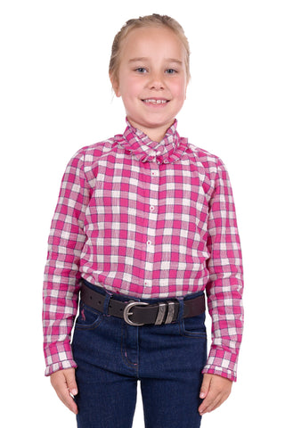THOMAS COOK GIRLS RUBY L/S SHIRT BRIGHT ROSE [SZ:8]