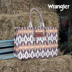 WRANGLER SOUTHWESTERN OVERSIZED TOTE - COFFEE AZTEC