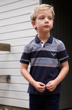 PURE WESTERN BOYS BRAD SS POLO NAVY [SZ:8]