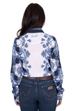 WRANGLER WOMENS LINDA LS SHIRT BLUE [SZ:10]