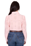 WRANGLER WOMENS LILLY LS SHIRT PINK [SZ:10]