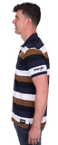 WRANGLER MENS WALTER 1PKT POLO NAVY/TAN [SZ:M]