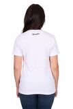 WRANGLER LADIES TEE SHIRT - JULIA - WHITE / CHAPS PIC - X5S2598428 406 [SZ:18]