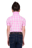 THOMAS COOK GIRLS ELIZA SS SHIRT PINK/WHITE [SZ:6]