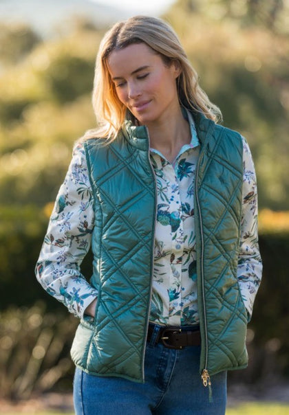 THOMAS COOK WOMENS VEST - KERRY - SAGE GREEN - T6W2620057 [SZ:S]