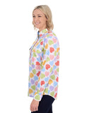 HARD SLOG LADIES WOMENS - LS WORK SHIRT HALF BUTTON - POLLY - H6S2101157 [SZ:12]