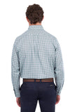 THOMAS COOK MENS L/S SHIRT 2 PKT - RORY - SAGE / NAVY CHECK - T6S1115031 3742 [SZ:M]