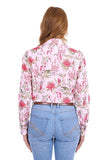 THOMAS COOK LADIES L/S SHIRT - FRANKIE - PINK BUSHFLOWERS - T6S2114068 313 [SZ:12]