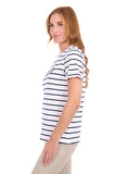 THOMAS COOK LADIES TEE SHIRT - WILMA - NAVY / WHITE STRIPE - TCP2515106 208 [SZ:10]