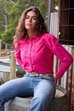 WRANGLER LADIES L/S SHIRT - FLEUR - PINK - X6S2104600 307 [SZ:12]