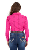 WRANGLER LADIES L/S SHIRT - FLEUR - PINK - X6S2104600 307 [SZ:12]