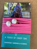 A TOUCH OF CANDY OAK CHOKER PINK PEARLS