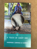 A TOUCH OF CANDY OAK BROOCH HIDE STRIPE