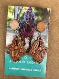 A TOUCH OF CANDY OAK EARRINGS GUM NUTS