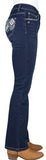 PURE WESTERN LADIES BOOTCUT JEANS LEG 32" MEG EVENING SKY