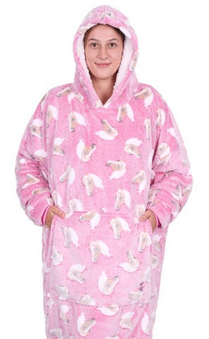 THOMAS COOK HORSE SNUGGLE HOODIE PINK