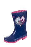 THOMAS COOK KIDS GUMBOOTS HORSE HEART BLUE / PINK