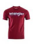 WRANGLER MENS TEE SS RYDER LOGO RED