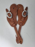 WEAVER BUCKAROO SPUR STRAPS RUSSET