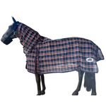 HORSE RUG GTL PVC SHADE CLOTH COMBO NAVY RED WHITE