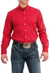 CINCH MENS L/S SHIRT MTW1343073 RICK RED