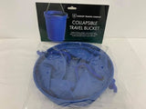 COLLAPSIBLE TRAVEL BUCKET BLUE