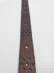 THOMAS COOK LADIES BELT CUT OUT HEART CHOCOLATE