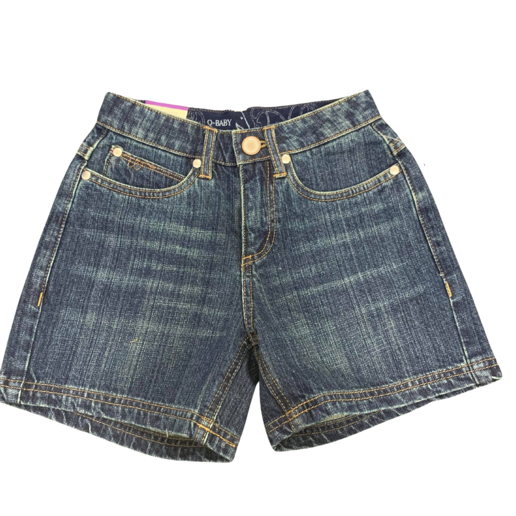 Baby girl blue jean 2025 shorts