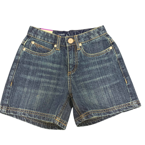 WRANGLER Q BABY ULTIMATE BOOTY UP SHORTS MID TOWN BLUE