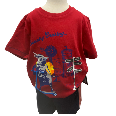 THOMAS COOK BOYS TEE SHIRT SCOOTER RED
