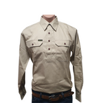 HARD SLOG MENS WORK SHIRT HALF/ LIGHT STONE