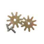 SPUR ROWELS BRASS WITH SCREWS