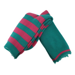 T/C THERMAL SOCKS 2 PK ADULT MINT PINK STRIPE