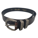 THOMAS COOK BELT SILVER TWIN KEEPER CHOCOLATE