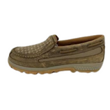 TWISTED X LADIES CELL STRETCH MOCS WEAVE BOMBER DUSTY TAN