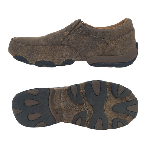 TWISTED X MENS DRIVING MOCS SLIP ON BOMBER