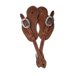 WEAVER BUCKAROO SPUR STRAPS RUSSET