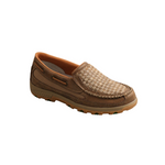 TWISTED X LADIES CELL STRETCH MOCS WEAVE BOMBER DUSTY TAN