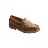 TWISTED X LADIES CELL STRETCH MOCS WEAVE BOMBER DUSTY TAN