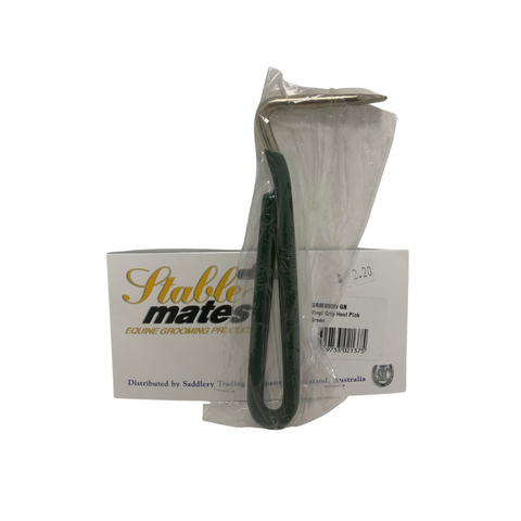 HOOF PICK VINYL GRIP GREEN
