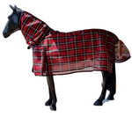 HORSE RUG GTL PVC SHADE CLOTH COMBO BLACK RED