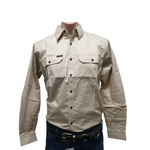 HARD SLOG MENS WORK SHIRT FULL/ LIGHT STONE